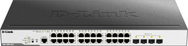 D-Link Switch 1000/100/10Mbit 24xTP 4xSFP - PoE+