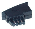 Kabel TK TAE-Adapter, flach, TAE-F -> RJ11/RJ12, Bulkware