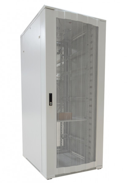 ALLNET 19"Schrank, 42HE, B800/T1000mm, perforierte Blechtüren, Lichtgrau, SNB-Serie,