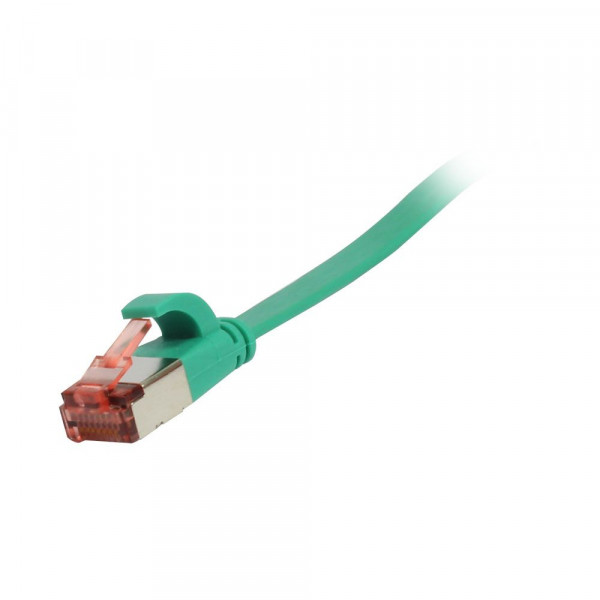 Patchkabel RJ45, CAT6 250Mhz, 1.5m grün, FTP(U/FTP), TPE(Superflex), Flach, Synergy 21,