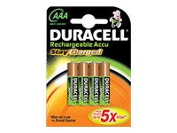 Akku NiMH AAA 1,2V StayCharged (HR03) 800mAh *Duracell* 4er-Pack