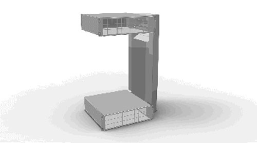 Knürr SmartAisle,zbh. SwitchTube 19" Core 460 mm, 12-21HE, für Kühlung des Switche aus dem Kaltgan