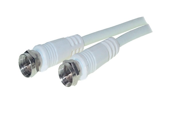 Kabel SAT, F(St)->F(St), 0.2m, weiss,