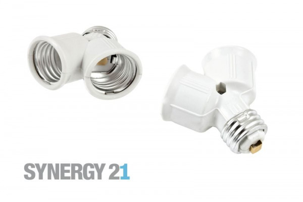 Synergy 21 LED Adapter für LED-Leuchtmittel E27->2*E27
