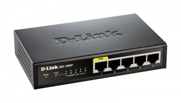 D-Link Switch 10/100Mbit 5xTP - PoE