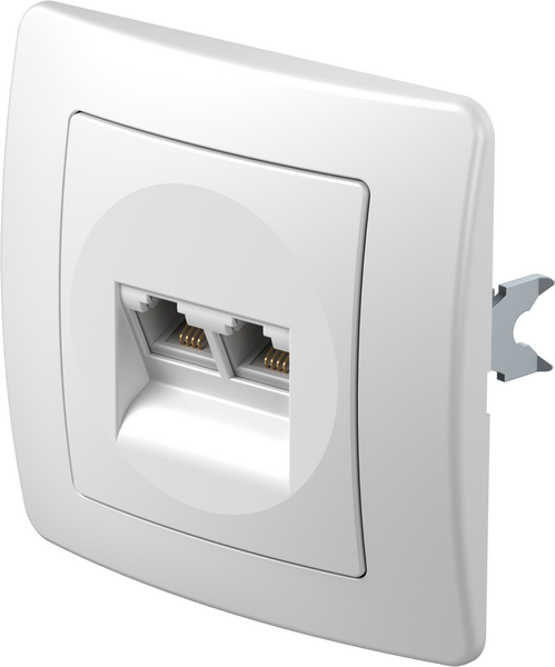 TEM Serie Ekonomik SOCKET TEL KS DOUBLE2x RJ11 6/