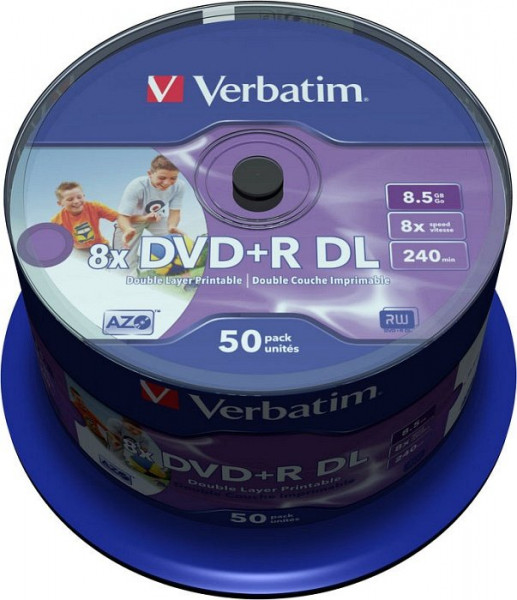 DVD-Rohling 8,5GB - 50er - Spindel - Verbatim