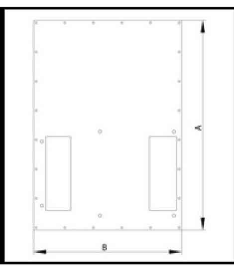 Triton 19"zbh. Klimaeinheit, zbh. Zusatzblende, für X1/2, für RDE/RIE, B600/T 800mm quer montierbar,