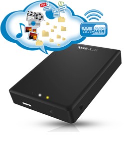 ICY Box mobile Speichererweiterung, 2, 5 SATA-> USB3.0+WLAN