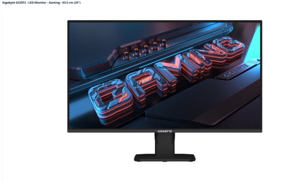 TFT 24,5"/68,6cm Gigabyte GS25F2 *schwarz* 16:9