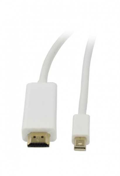 Kabel Video DisplayPort mini 1.2 => HDMI 2.0, ST/ST, 1.5m, Ultra HD 4K@60hz 4:4:4, 8 Bit HDR, Syner