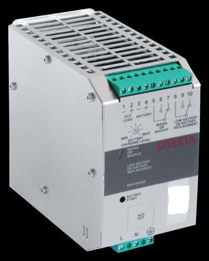 Effekta USV, AC/DC, 12V/ 6A/72W Hutschiene(DIN Rail), ohne Akku, DCH 1206 A