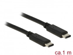 Delock USB 2.0 Kabel Type-C zu Type-C 1 m 3 A