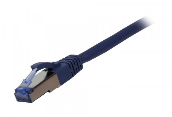 Patchkabel RJ45, CAT6A 500Mhz, 3m, blau, S-STP(S/FTP), AWG26, Synergy 21
