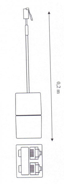 Kabel TK RJ-10 Y-Adapter