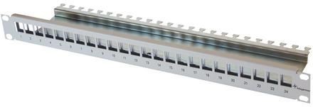 Telegärtner Patchpanel 24xAMJ/AMJ-S-Mod./Kupplung 19" Schwar