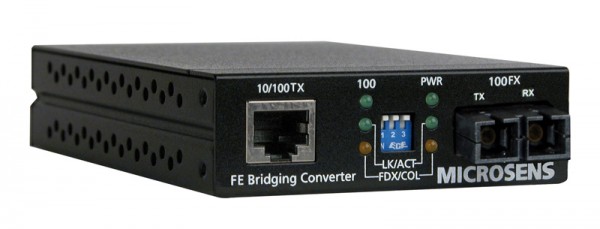 Microsens 10/100Base-TX WDM Singlemode Mini Bridge