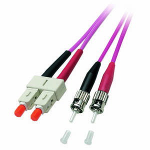 LWL-2-Faser-Patchk. 3mtr.ST-SC, 50/125um, OM4,