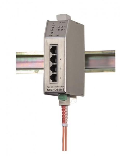 Microsens Profi Line Switch industrial FE, PoE, 4xRJ45, 2xSC, MS650464PM-48