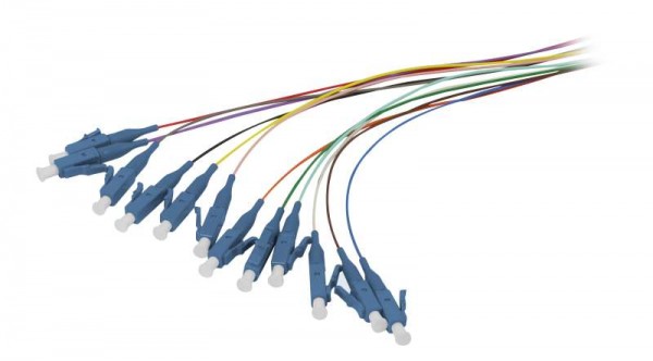 LWL-Pigtail-LC 9/125u, 2mtr. OS2, 12-Pack, farbig, Synergy 21,