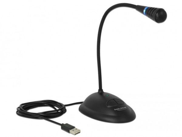 Delock USB Mikrofon mit Standfuß