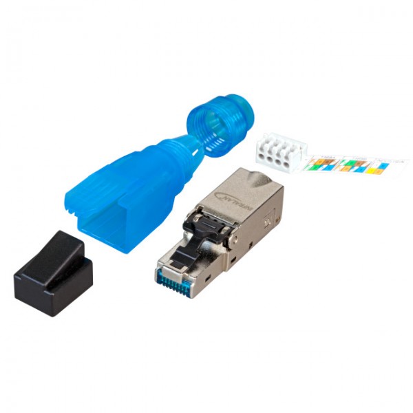 TP-Stecker TP, Feldkonfektionierbar, CAT6A, RJ45, Werkzeuglos, Infralan,