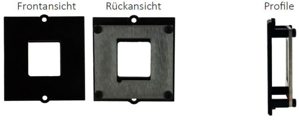 Bachmann Modulträger Rahmen, für 1xKeystone sw Metallhalterung