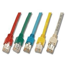 Patchkabel RJ45, CAT5+, 300Mhz, 1.5m Grau, mit Draka SF/UTP+