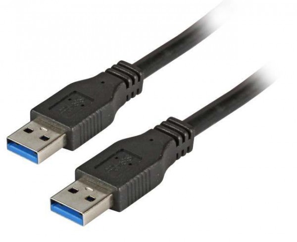 Kabel USB3.0, 1.0m, A(St)/A(St), schwarz; Classic,
