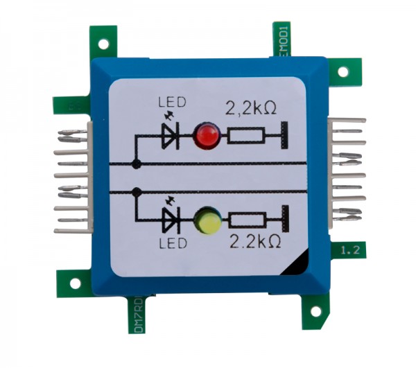 ALLNET BrickRknowledge LED dual auf Masse rot & gelb Signal durchverbunden