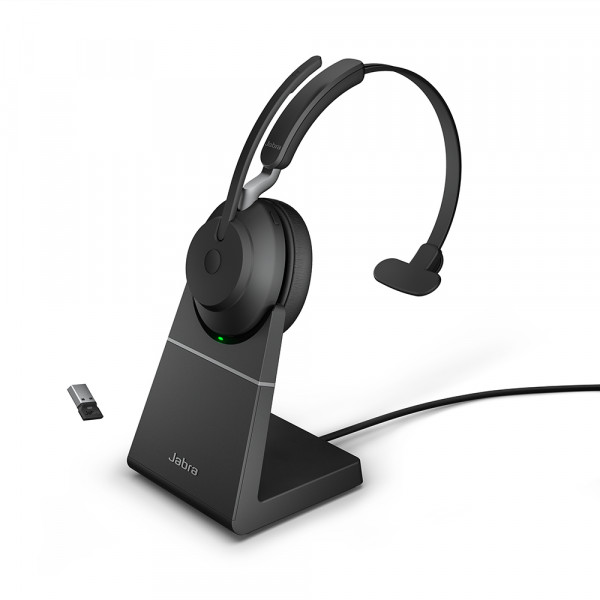 Jabra Evolve2 65 Link380a MS Mono Stand Black