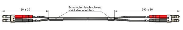 Telegärtner LWL, PatchKabel, duplex, LC-LC, 15m, 50/125u, OM2, FTTA, Outdoor