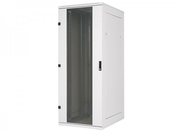 Triton 19"Schrank 42HE, B800/T1000, Lichtgrau, Glastüre, bis 1500Kg,