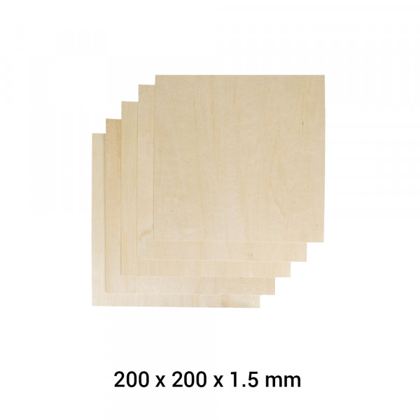 Snapmaker 2.0 Material Lindenholz A250 5er Pack / Basswood Sheet