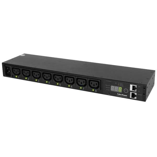 CyberPower PDU, Switched, 230V/16A, 1HE, 8xC13 Ausgang, 1xC20 Eingang,