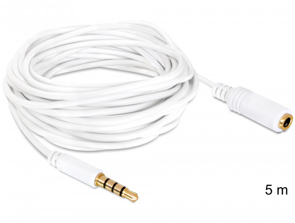 Delock Audiokabel Klinke 3.5mm (ST) > Klinke (BU) 5 m