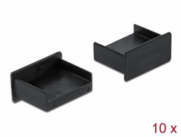 Adapter USB Typ-A Staubschutz 10er-Pack *DeLock* schwarz