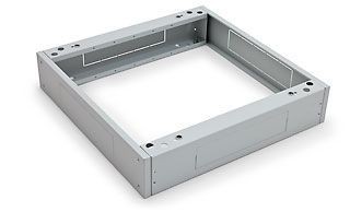 Triton 19"Schrank, zbh. Sockel, RDA/RTA, B800xT 600, Lichtgrau, bis 1500Kg,