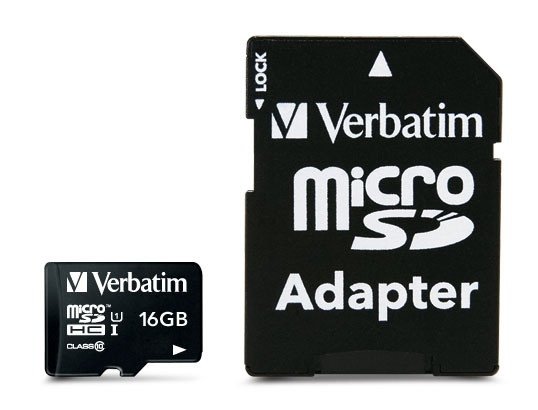 Flash SecureDigitalCard (microSD) 16GB - Verbatim