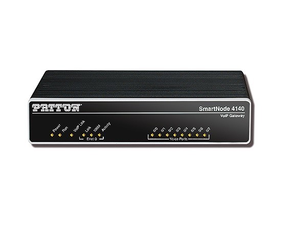Patton SmartNode 4141 VoIP Gateway, 4FXO, 4 VoIP calls 2x Gig Ethernet