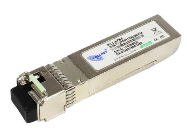 ALLNET Switch Modul ALL4764 SFP+(Mini-GBIC), 10Gbit, B(Bidi)B/LC, Tx1330nm/Rx1270nm, 9u, 20Km, Singl