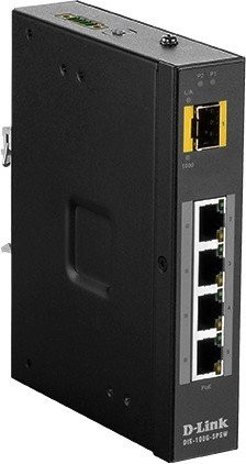 D-Link Switch 1000/100/10Mbit 4x RJ45 + 1x SFP Port - Industrial Railmount