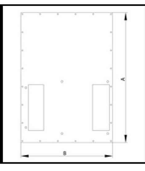 Triton 19"zbh. Klimaeinheit, zbh. Zusatzblende, für X1/2, für RDE/RIE, B800/T 800mm quer montierbar,