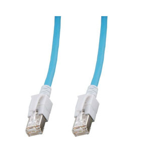 Patchkabel RJ45, VC LED, CAT6A 500Mhz, 3m, blau, LED in den Steckern!