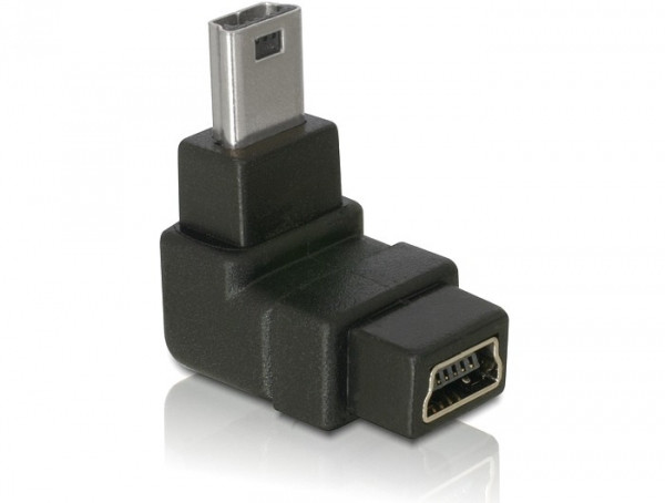Delock Adapter USB-B mini 5pin Stecker/Buchse 90°gewinkelt