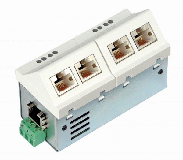 Microsens 5 Port Fast Ethernet Installations-Switch, 5 x RJ45, 1x 100FX ST, MS450340M-G6+