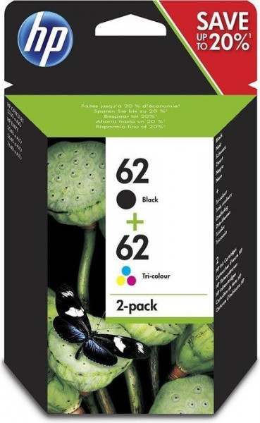 HP Tinte 62 *schwarz/dreifarbig* Multipack