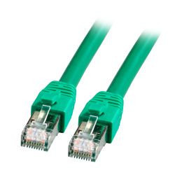 Patchkabel RJ45, CAT8.1 2000Mhz, 1.0m, grün, S-STP(S/FTP), BC, LSZH,