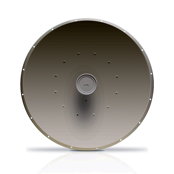 Ubiquiti airFiberX dish antenna, 5GHz 34dBi, slant 45 degree