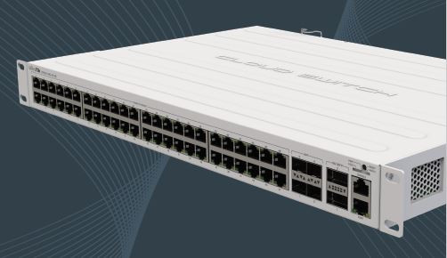 MikroTik Cloud Router Switch CRS354-48G-4S+2Q+RM, 48x Gigabit RJ45, 4x SFP+ 10G, 2x QSFP+ 40G, Rackm